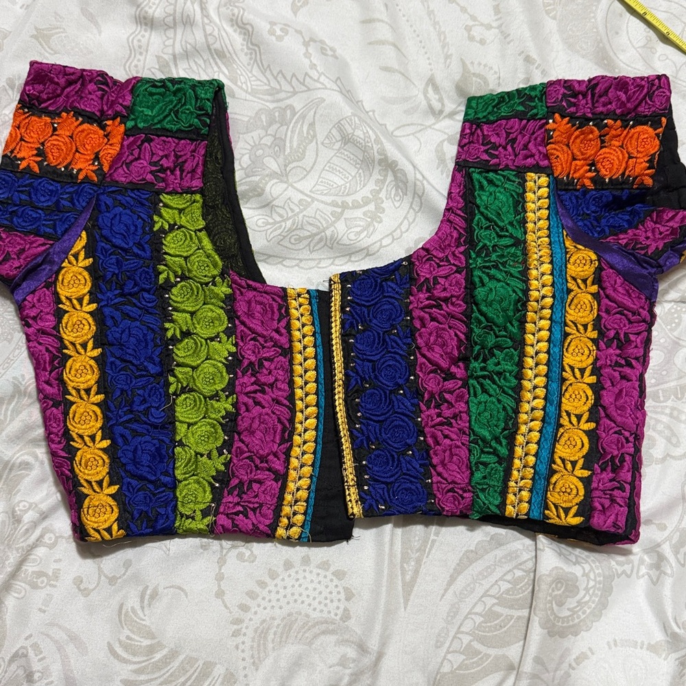Colorful Embroidered Blouse
